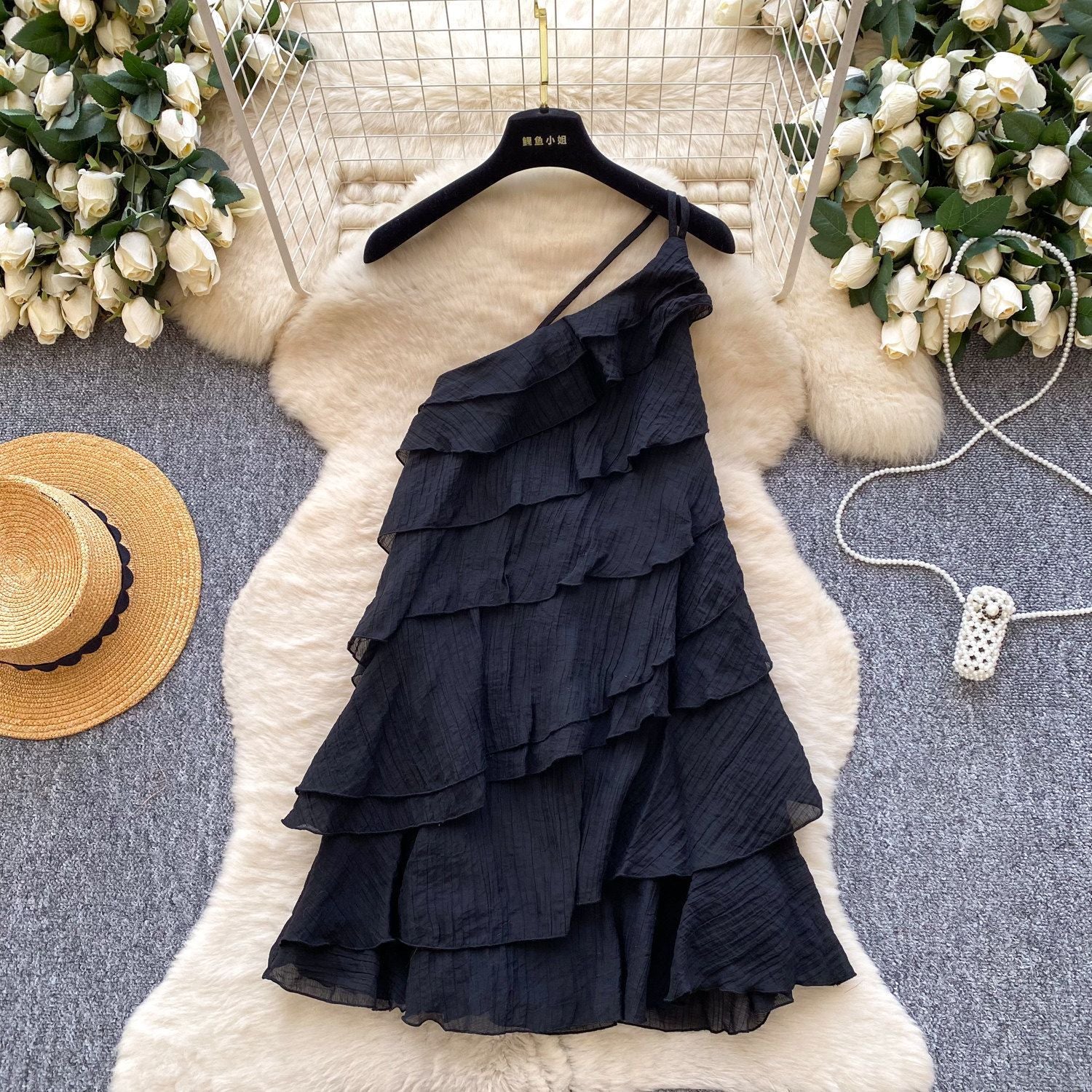 Alice Ruffle Backless Mini Dress-3
