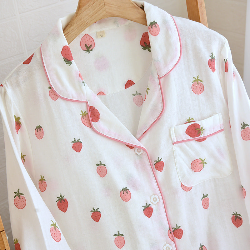 Alma Strawbery Cotton Nightsuit-3