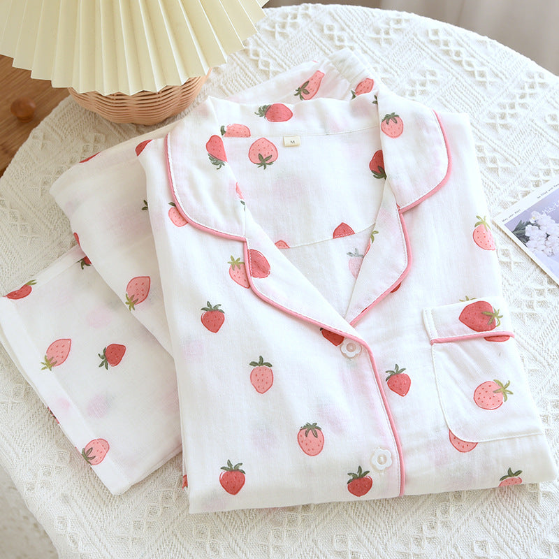 Alma Strawbery Cotton Nightsuit-2