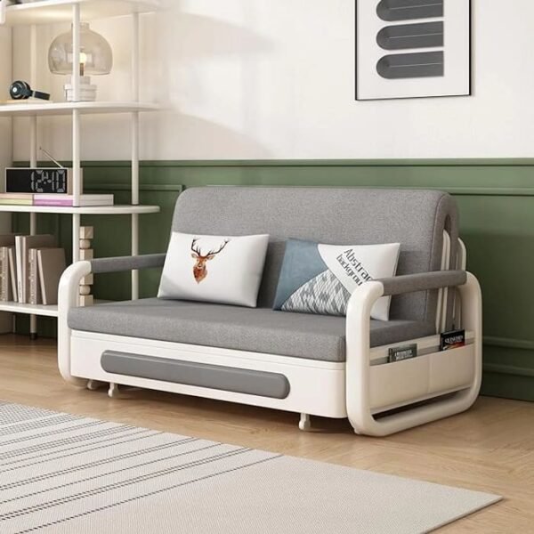 Foldable Sofa Bed with 2 Pillows, Couches and Sofas for Living Room Bedroom, Sleeper Sofa Chair Recliner Lounge (62.2")